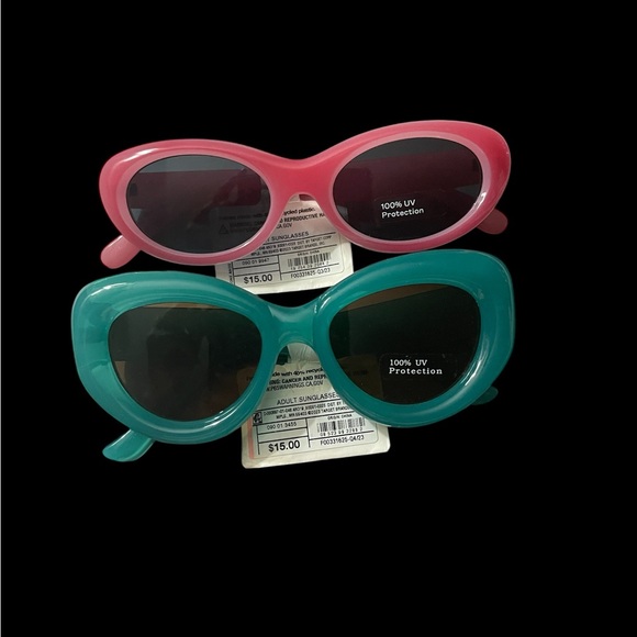 a new day Accessories - A New Day Sunglasses Pink & Green Women’s NWT 2 pair
